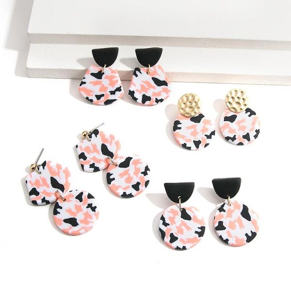 AENSOA New Unique Sweet Handmade Drop Earrings for Women 2021 Fashion Black Pink Hit Color Polymer Clay Geometric Earring Gift, Silver
AENSOA New Unique Sweet Handmade Drop Earrings for Women 2021 Fashion Black Pink Hit Color Polymer Clay Geometric Earring Gift, Silver