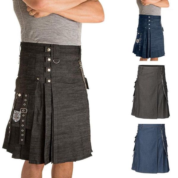 super cool mens pants vintage kilt scotland gothic fashion kendo denim skirt scottish punk clothing, White;black
super cool mens pants vintage kilt scotland gothic fashion kendo denim skirt scottish punk clothing, White;black