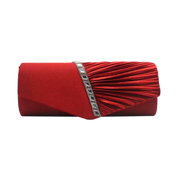 european american popular evening bag pleated drape satin diamante diamonds crystal rhinestone clutch bags
european american popular evening bag pleated drape satin diamante diamonds crystal rhinestone clutch bags