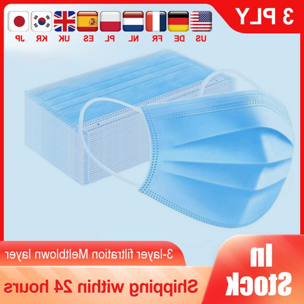 masks layer 20/50/100/200pcs face disposable non-woven 3 ply filter anti dust breathable mouth mask in stock
masks layer 20/50/100/200pcs face disposable non-woven 3 ply filter anti dust breathable mouth mask in stock