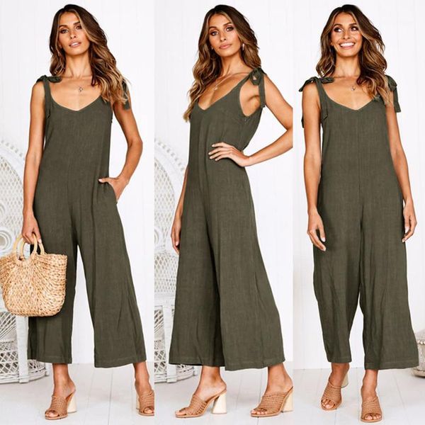 women's jumpsuits & rompers plus size summer 2021 women's casual loose linen cotton jumpsuit sleeveless backless ladies playsuit t, Black;white
women's jumpsuits & rompers plus size summer 2021 women's casual loose linen cotton jumpsuit sleeveless backless ladies playsuit t, Black;white