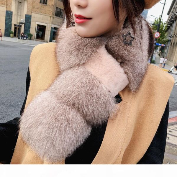 zdfurs* 2018 real fox fur scarf with rex rabbit fur scarf natural fox fur muffler ing, Blue;gray
zdfurs* 2018 real fox fur scarf with rex rabbit fur scarf natural fox fur muffler ing, Blue;gray
