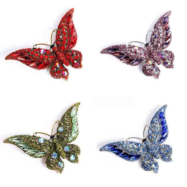 3.74 inches vintage rhinestone butterfly brooch for women fashion crystal pin cute animal corsage pin statement jewelry, Gray
3.74 inches vintage rhinestone butterfly brooch for women fashion crystal pin cute animal corsage pin statement jewelry, Gray