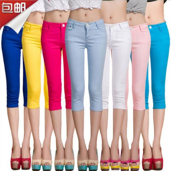whole cotton colour elastic force cropped trousers pencil pants high waist jeans woman skinny women jeans mujer jean plus size, Blue
whole cotton colour elastic force cropped trousers pencil pants high waist jeans woman skinny women jeans mujer jean plus size, Blue