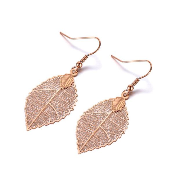 Trendy Titanium Stainless Steel Leaves Drop Earrings Rose Gold Creative Dangle Earrings Jewelry For Women Girl E19306, Silver
Trendy Titanium Stainless Steel Leaves Drop Earrings Rose Gold Creative Dangle Earrings Jewelry For Women Girl E19306, Silver