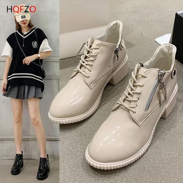 boots hofzo women ankle autumn shoes chunky heels pumps patent leather pointed toe1, Black
boots hofzo women ankle autumn shoes chunky heels pumps patent leather pointed toe1, Black