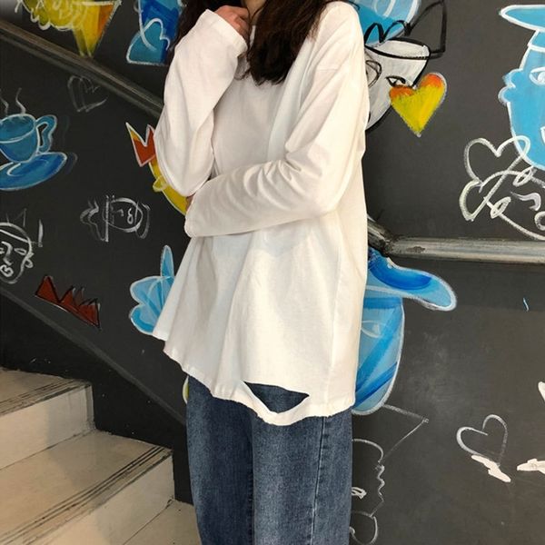 iwt4j crew neck long нового deerw футболка топ тенниска женщины втулки падения 2020 рыхлое отверстие твердой вялая студент шикарного корейск, White
iwt4j crew neck long нового deerw футболка топ тенниска женщины втулки падения 2020 рыхлое отверстие твердой вялая студент шикарного корейск, White