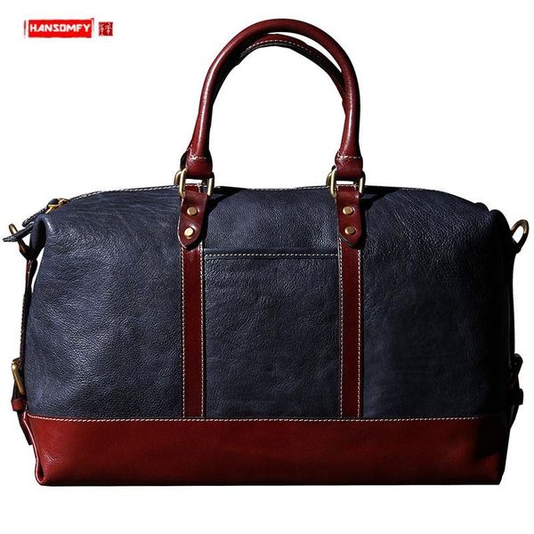 short-distance travel bag men's handbag hand luggage bag first layer cowhide simple retro original vegetable tanned leather male
short-distance travel bag men's handbag hand luggage bag first layer cowhide simple retro original vegetable tanned leather male