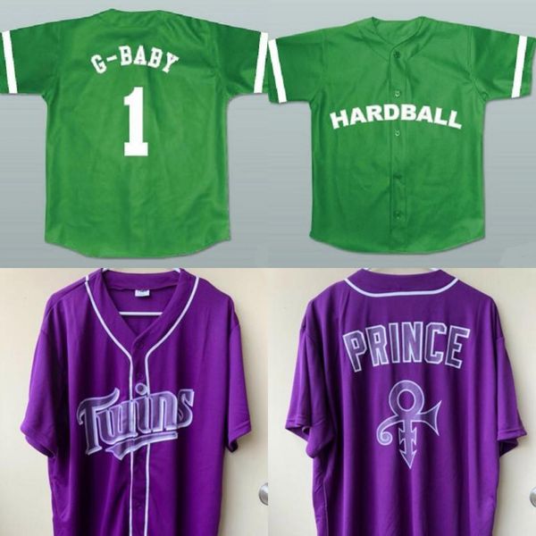 g-baby #1 hardball prince night jersey movie baseball jersey new sewn any name s to 3xl green, Blue;black
g-baby #1 hardball prince night jersey movie baseball jersey new sewn any name s to 3xl green, Blue;black