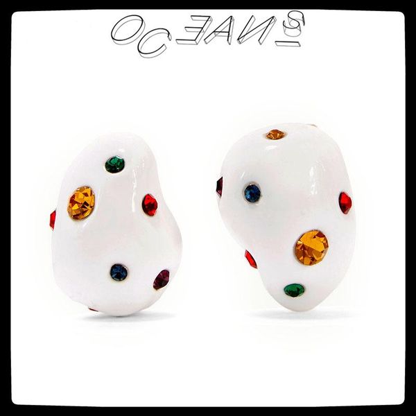 stud sexmara 20fw simple geometric retro enamel irregular inlaid with colorful zircon earrings for women girls party jewelry, Golden;silver
stud sexmara 20fw simple geometric retro enamel irregular inlaid with colorful zircon earrings for women girls party jewelry, Golden;silver