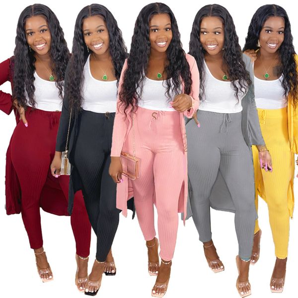 solid knitted ribbed fitness tracksuit women's sets long sleeve cardigan and high waist slim leggings sweat suit two piece suit c0123, Gray
solid knitted ribbed fitness tracksuit women's sets long sleeve cardigan and high waist slim leggings sweat suit two piece suit c0123, Gray