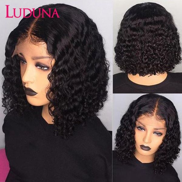 lace wigs luduna water front for women curly frontal wig 4x4 closure bob brazilian remy human hair, Black;brown
lace wigs luduna water front for women curly frontal wig 4x4 closure bob brazilian remy human hair, Black;brown