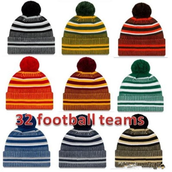 

2020 sideline beanies beanies hats american football 32 teams beanies sports winter knit caps beanie skullies knitted hats drop shippping, Blue;gray