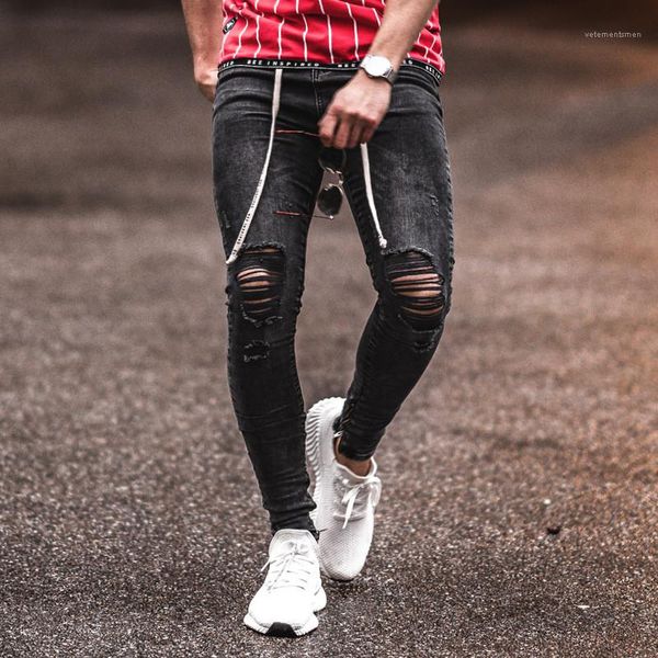 man jeans fashion trend broken hole fold button zipper denim pants designer male new drawstring washed slim stretch jeans splash ink paint, Blue
man jeans fashion trend broken hole fold button zipper denim pants designer male new drawstring washed slim stretch jeans splash ink paint, Blue