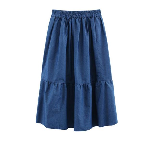 plus size women denim skirt fashion autumn elastic waist a line female long skirt jean loose solid blue streetwear 2020, Black
plus size women denim skirt fashion autumn elastic waist a line female long skirt jean loose solid blue streetwear 2020, Black