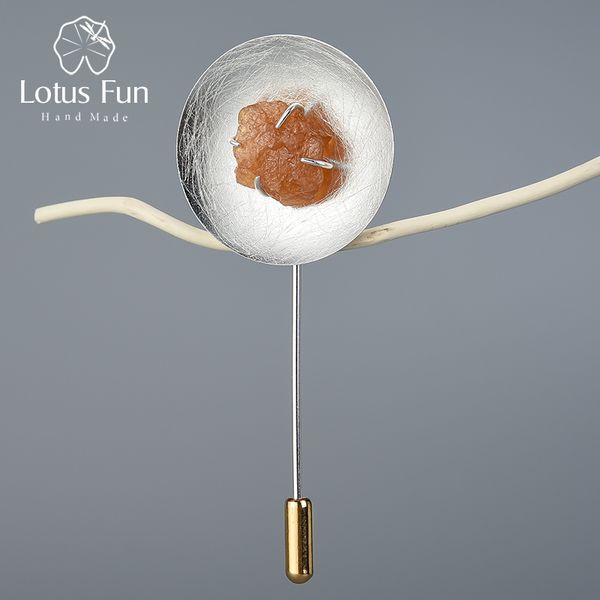 lotus fun real 925 sterling silver natural gemstone handmade original fine jewelry personality round brooches for women bijoux 201009, Gray
lotus fun real 925 sterling silver natural gemstone handmade original fine jewelry personality round brooches for women bijoux 201009, Gray