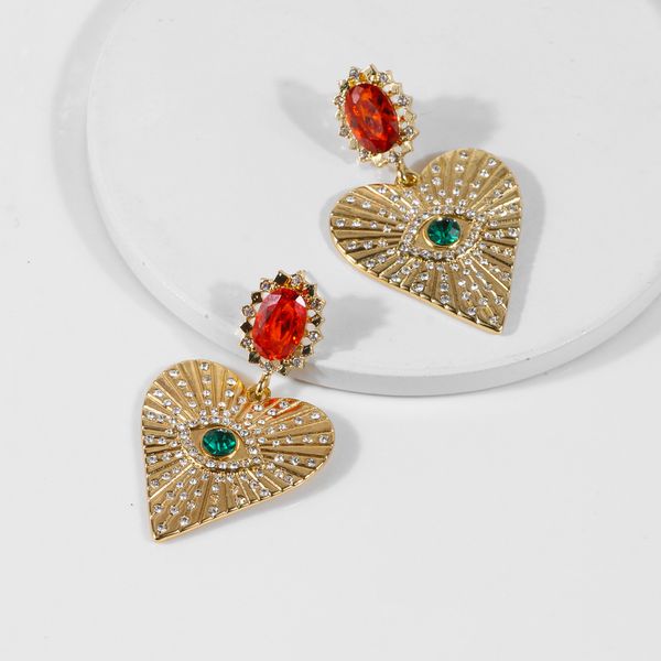 yida new accessories european and american fashion heart-shaped ear studs creative diamond gem eye earrings one product dropshipping, Golden
yida new accessories european and american fashion heart-shaped ear studs creative diamond gem eye earrings one product dropshipping, Golden