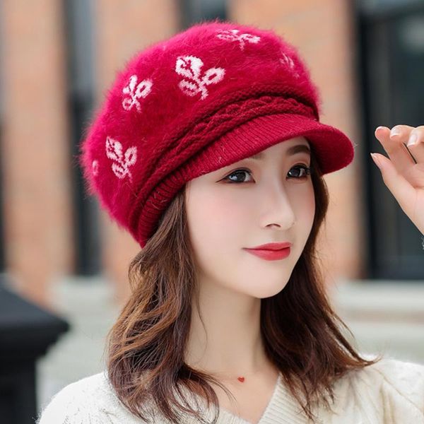 elegant mid women knitted hats fur caps winter berets hat ladies female fashion skullies beret hat, Blue;gray
elegant mid women knitted hats fur caps winter berets hat ladies female fashion skullies beret hat, Blue;gray