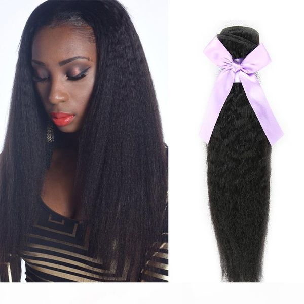 kinky straight brazilian virgin hair human hair weave bundles natural color coarse yaki hair weaving unprocessed virgin products, Black
kinky straight brazilian virgin hair human hair weave bundles natural color coarse yaki hair weaving unprocessed virgin products, Black