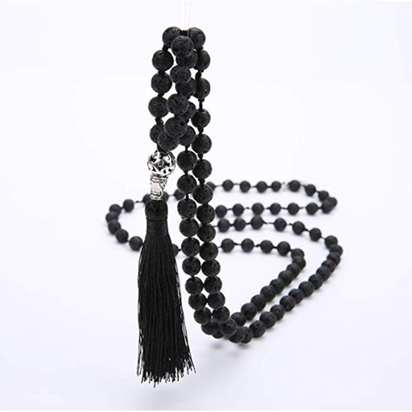 108 malabeads necklace semi-precious stones meditation necklace hand-knotted beaded tassel and tree of life pendant, Silver
108 malabeads necklace semi-precious stones meditation necklace hand-knotted beaded tassel and tree of life pendant, Silver