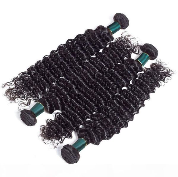 deep wave brazilian virgin human hair 3pcs or 4pcs bundles 100% human hair weaves extension natural color 12-26 inch, Black
deep wave brazilian virgin human hair 3pcs or 4pcs bundles 100% human hair weaves extension natural color 12-26 inch, Black