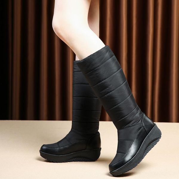 brand new platform heels non-slip winter boots shoes keep warm plush waterproof snow boots women female big sizes 44, Black
brand new platform heels non-slip winter boots shoes keep warm plush waterproof snow boots women female big sizes 44, Black