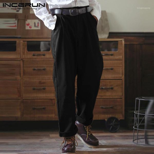 incerun men solid color japanese harajuku straight pants baggy casual trousers comfort joker joggers mens cargo pants streetwear1, Black
incerun men solid color japanese harajuku straight pants baggy casual trousers comfort joker joggers mens cargo pants streetwear1, Black