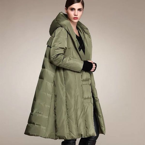 new winter designer engrosse down jacket for long women the snow button line european parke women's hood outerwear gq5q, Black
new winter designer engrosse down jacket for long women the snow button line european parke women's hood outerwear gq5q, Black