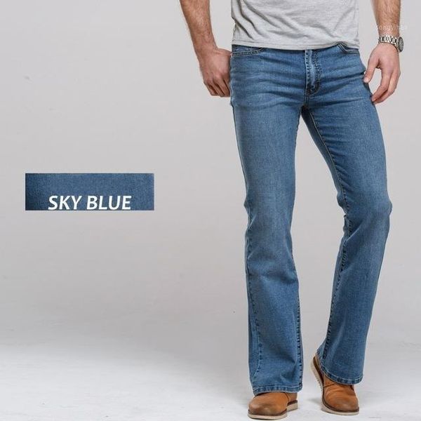 vintage solid mens flared trousers casual denim jeans mid waist loose flare pant trousers male classic stretch jeans1, Blue
vintage solid mens flared trousers casual denim jeans mid waist loose flare pant trousers male classic stretch jeans1, Blue