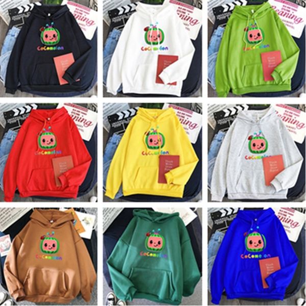 xs-4xl cocomelon hoodie cartoon plush fleece sweater sport casual hooded pullovers designers coat warm jacket cloth ly10292, Black
xs-4xl cocomelon hoodie cartoon plush fleece sweater sport casual hooded pullovers designers coat warm jacket cloth ly10292, Black