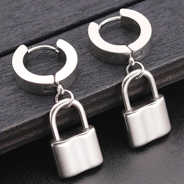 stud fashion kpop lock shaped stainless steel earrings for women punk hip hop style ear jewelry party gifts 1 pc, Golden;silver
stud fashion kpop lock shaped stainless steel earrings for women punk hip hop style ear jewelry party gifts 1 pc, Golden;silver
