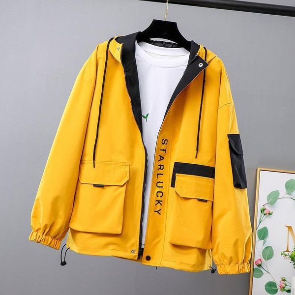 women's jackets women 2021 autumn loose hooded female windbreaker harajuku bomber jacket student bf coat oversize basic coats 333, Black;brown
women's jackets women 2021 autumn loose hooded female windbreaker harajuku bomber jacket student bf coat oversize basic coats 333, Black;brown