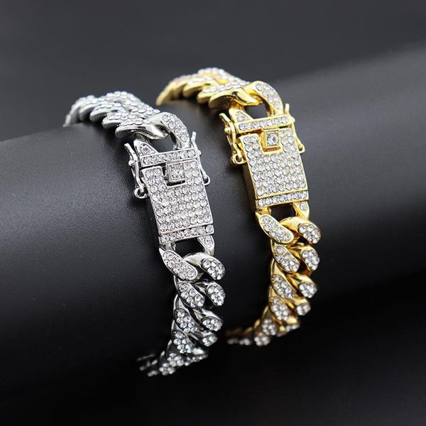 модные роскошный мужской хип-хоп bling майами кубинского link chain кристалл pave браслеты для мужчин женщин браслета ювелирных подарков, Black
модные роскошный мужской хип-хоп bling майами кубинского link chain кристалл pave браслеты для мужчин женщин браслета ювелирных подарков, Black