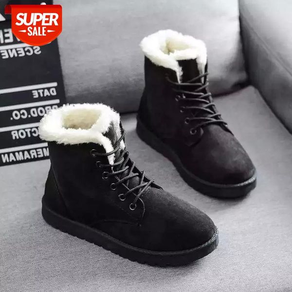women's boot warm winter women's shoes laceup suede ankle boots made of artificial suede botas mujer plush women's winter boo, Black
women's boot warm winter women's shoes laceup suede ankle boots made of artificial suede botas mujer plush women's winter boo, Black