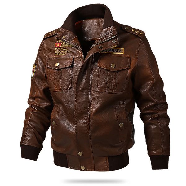 new brand leather jacket men vintage bomber jacket multi-pockets plus size m-5xl 6xl spring autumn motorcycle jacket men 201026, Black
new brand leather jacket men vintage bomber jacket multi-pockets plus size m-5xl 6xl spring autumn motorcycle jacket men 201026, Black