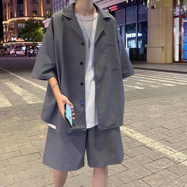 shirts+ shorts men's fashion leisure black/grey color mens sets loose tracksuit short sleeve sports suit clothes size -2xl1 men's, Gray
shirts+ shorts men's fashion leisure black/grey color mens sets loose tracksuit short sleeve sports suit clothes size -2xl1 men's, Gray