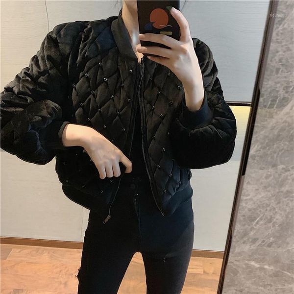 autumn and winter loose short coats for women 2020 new fashion black jackets korean style all match cotton coats1
autumn and winter loose short coats for women 2020 new fashion black jackets korean style all match cotton coats1