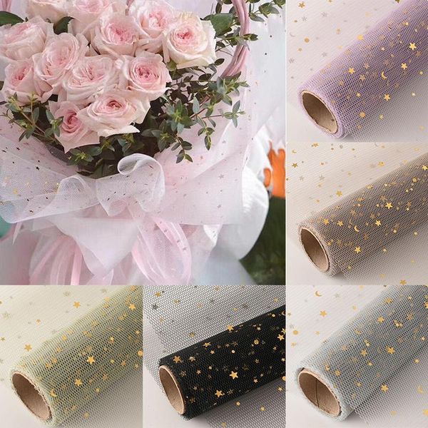 50cm x 5 yard/roll star moon soft lace mesh wrapping paper flower bouquet florist supplies diy decor valentine's day gift wrap
50cm x 5 yard/roll star moon soft lace mesh wrapping paper flower bouquet florist supplies diy decor valentine's day gift wrap