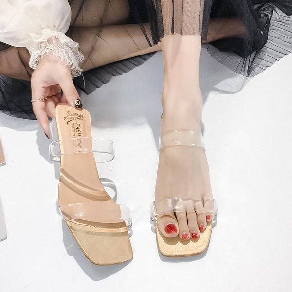 slippers 2021 summer women shoes woman slides crystal transparent fish mouth thick mid heels beach casual ladies mules1, Black
slippers 2021 summer women shoes woman slides crystal transparent fish mouth thick mid heels beach casual ladies mules1, Black