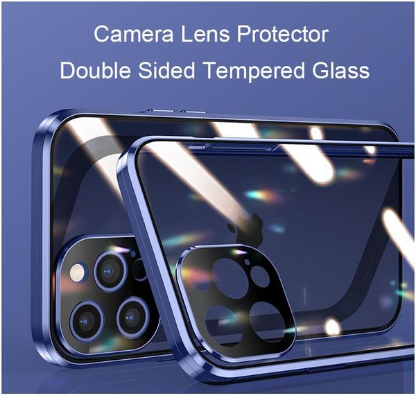 360 magnetic adsorption metal case for iphone 12 mini 12 11 pro xr x xs max double sided glass cover cam jllkcy 
360 magnetic adsorption metal case for iphone 12 mini 12 11 pro xr x xs max double sided glass cover cam jllkcy