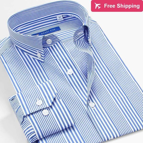 2020 striped intelligent five casual office of formal shirt for men men's 100% cotton chemse homme slim fit shirts 35y5, White;black
2020 striped intelligent five casual office of formal shirt for men men's 100% cotton chemse homme slim fit shirts 35y5, White;black
