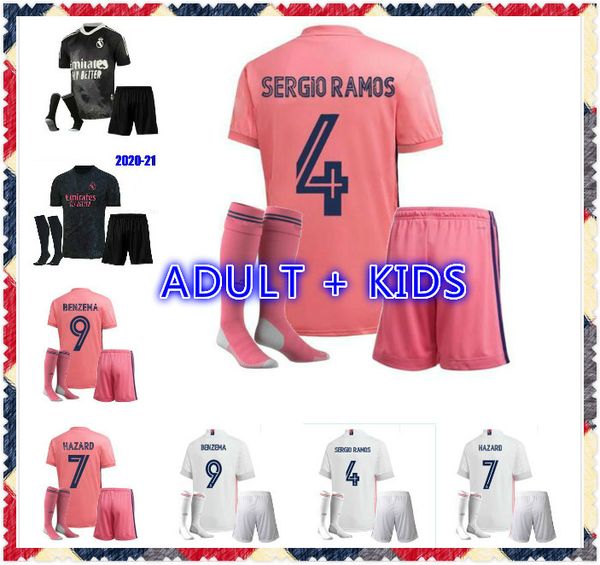 kids kit 20 21 real madrid jersey hazard sergio ramos benzema soccer camiseta de futbol 20 21 vinicius jr football shirt uniforms, Black;yellow
kids kit 20 21 real madrid jersey hazard sergio ramos benzema soccer camiseta de futbol 20 21 vinicius jr football shirt uniforms, Black;yellow