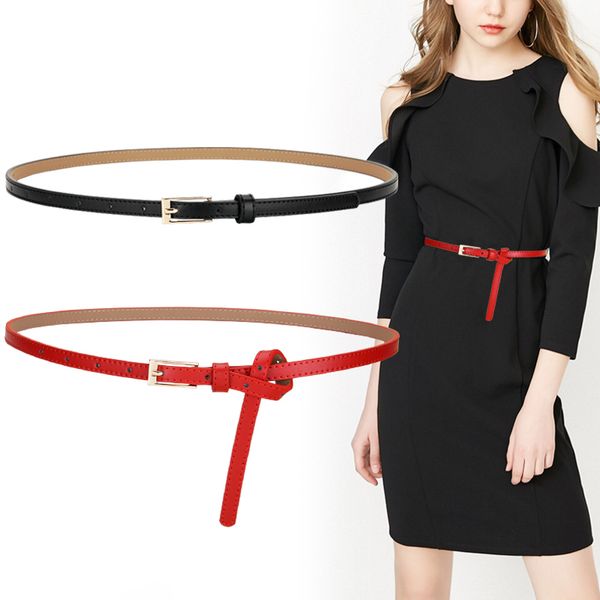 dress leather thin is simple and versatile, korean decoration with dress, fashion knot women's belt, Black;brown
dress leather thin is simple and versatile, korean decoration with dress, fashion knot women's belt, Black;brown