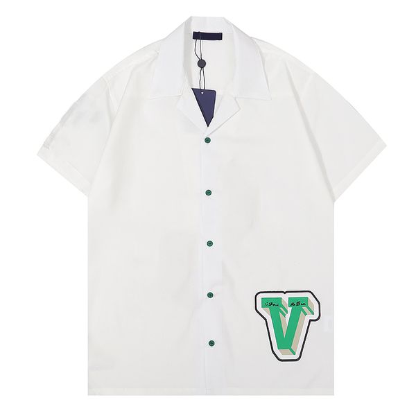 2022 fashion summer designer men casual short sleeve hawaiian beach loose shirts e695, White;black
2022 fashion summer designer men casual short sleeve hawaiian beach loose shirts e695, White;black