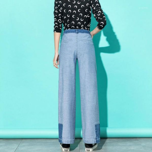 2019 new spring and autumn fashion casual personality loose plus size cotton young girls splice wide leg pants jeans 793421, Blue
2019 new spring and autumn fashion casual personality loose plus size cotton young girls splice wide leg pants jeans 793421, Blue