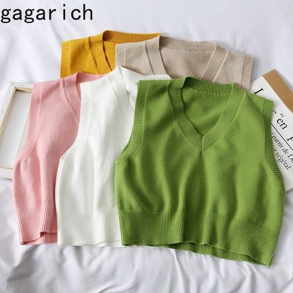 gagarich women vest autumn new style loose v-neck short sleeveless sweater knitted female korean-style fashion tank y201128, Black;white
gagarich women vest autumn new style loose v-neck short sleeveless sweater knitted female korean-style fashion tank y201128, Black;white