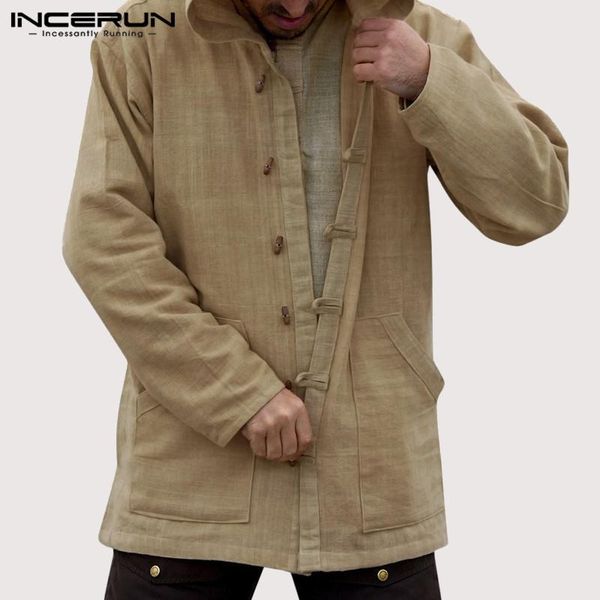 autumn men's vintage cotton hoodies hooded pockets button leisure outerwear long sleeve men sweatshirts 2020 streetwear incerun, Black
autumn men's vintage cotton hoodies hooded pockets button leisure outerwear long sleeve men sweatshirts 2020 streetwear incerun, Black