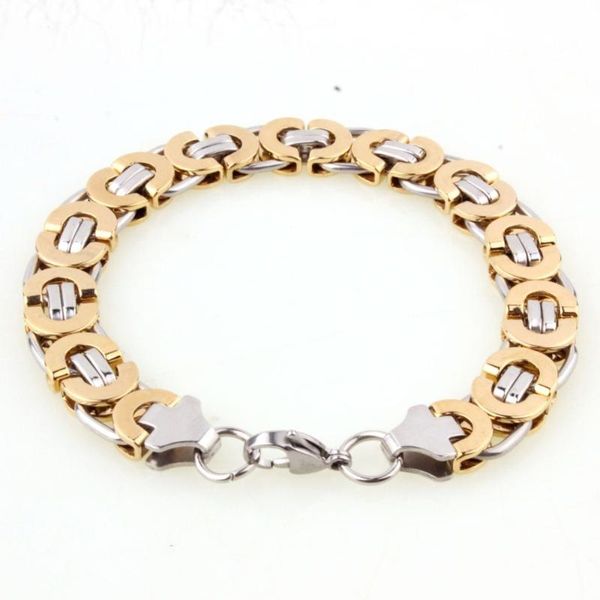 6/8/11mm 7-11inch new sale stainless steel gold cut byzantine link chain punk men/women bracelet bangle christmas gift jewelry, Black
6/8/11mm 7-11inch new sale stainless steel gold cut byzantine link chain punk men/women bracelet bangle christmas gift jewelry, Black