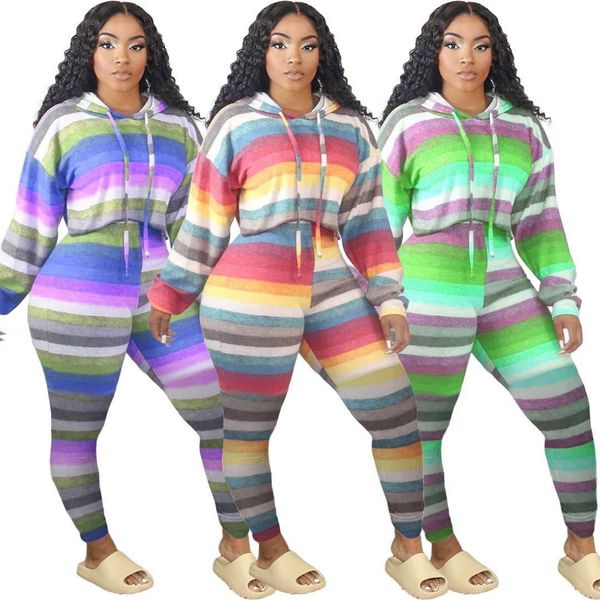 hm6351 casual fashion printing sports hooded stripes loose multicolor rainbow jogging 2 pieces sets women
hm6351 casual fashion printing sports hooded stripes loose multicolor rainbow jogging 2 pieces sets women
