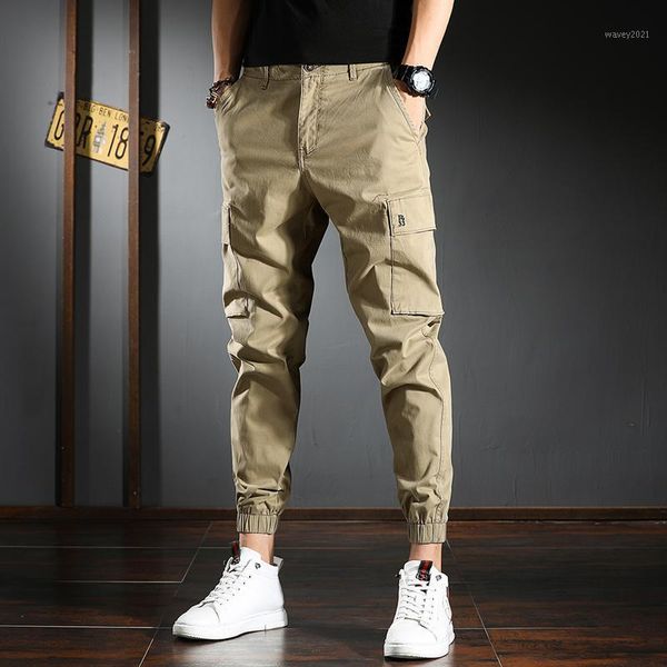 men's pants fashion cargo men korean streetwear casual khaki cotton ankle-length trousers1, Black
men's pants fashion cargo men korean streetwear casual khaki cotton ankle-length trousers1, Black